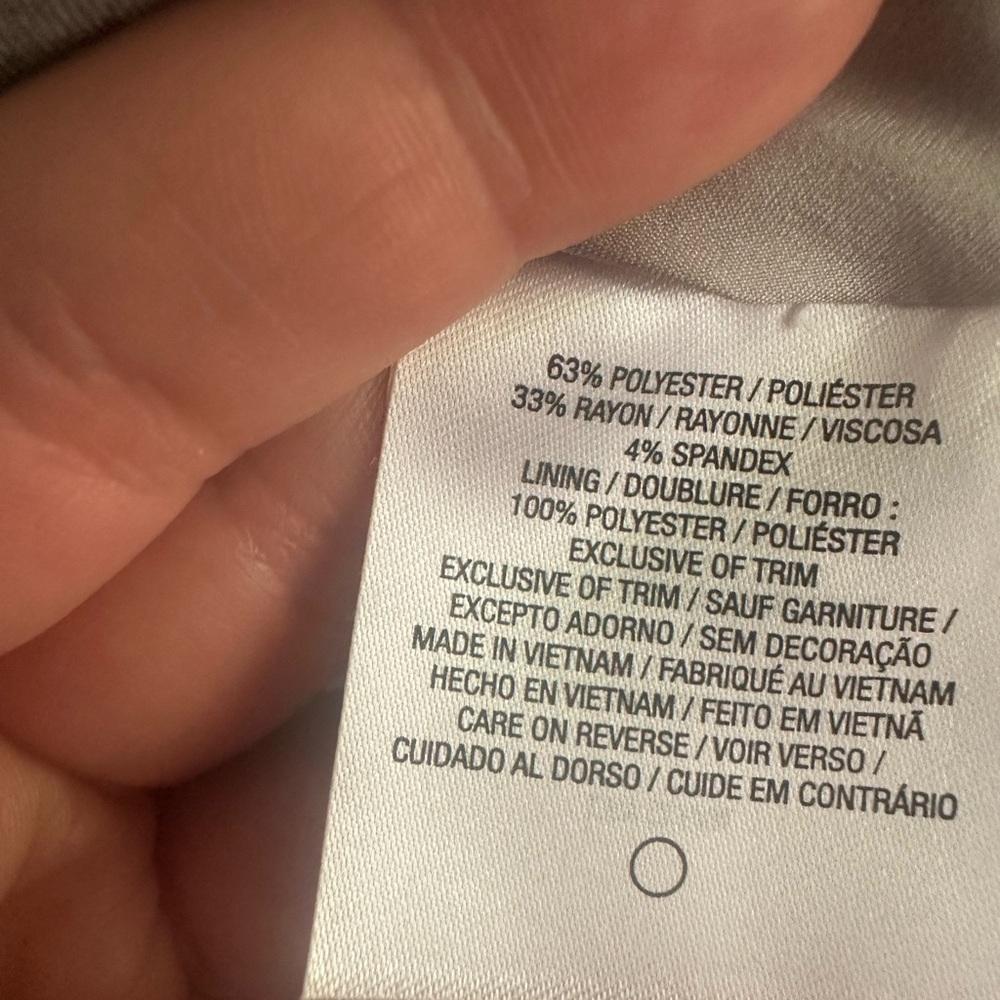 Tahari Grey Skirt Size 4 - Picture 4 of 8